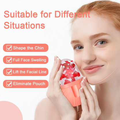 Beauty Salon De-Puffing Ice Massage Roller