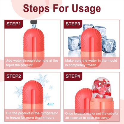 Beauty Salon De-Puffing Ice Massage Roller