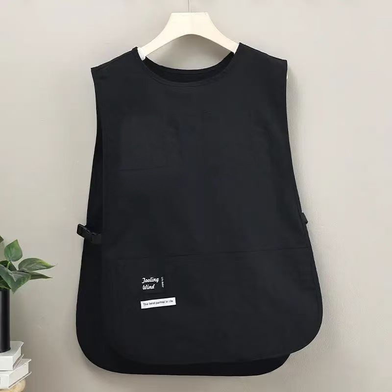 [Waterproof and oil-proof] Fashionable vest-style workwear apron