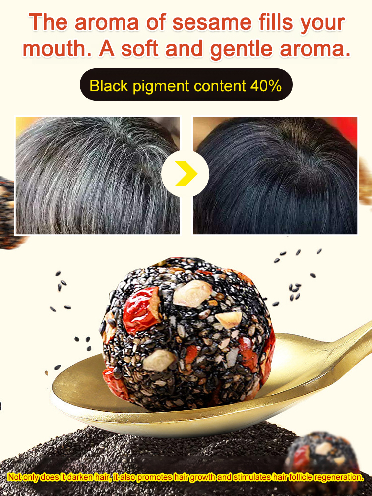 Black Hair Nourishing Walnut Goji Black Sesame Balls