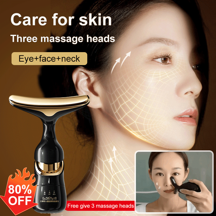 Tri-way introduction lifting and firming massage instrument
