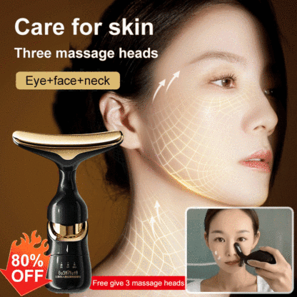 Tri-way introduction lifting and firming massage instrument