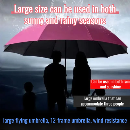 Double folding umbrella sunshade rain dualuse