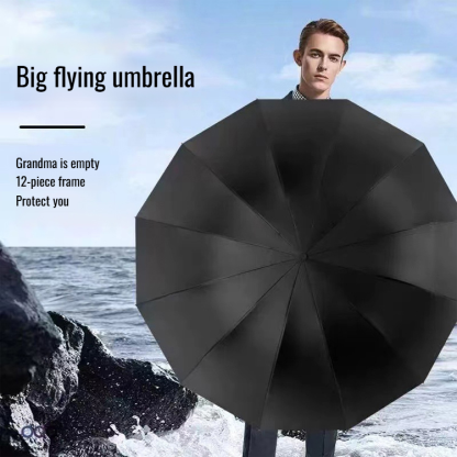 Double folding umbrella sunshade rain dualuse