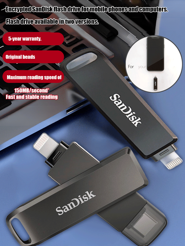 Type C Dual Interface High-Capacity USB Flash Drive