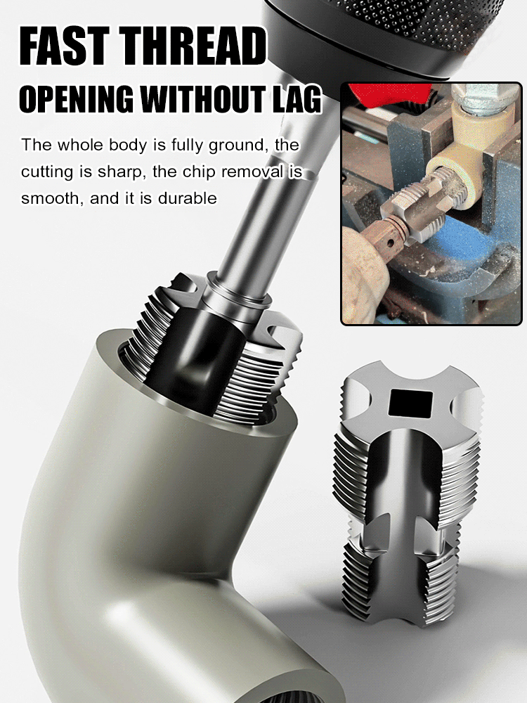 Water pipe inner hole thread opener