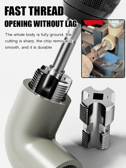 Water pipe inner hole thread opener