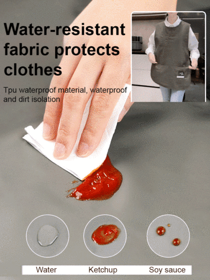 [Waterproof and oil-proof] Fashionable vest-style workwear apron