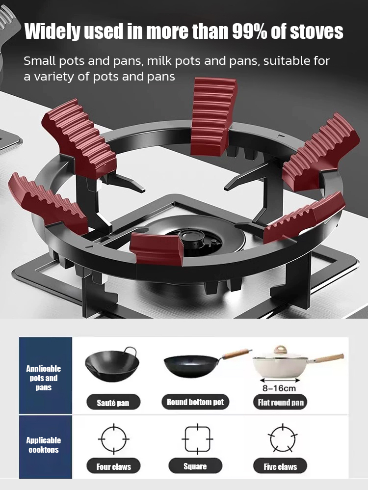 Universal windproof and anti-slip bracket for gas stove