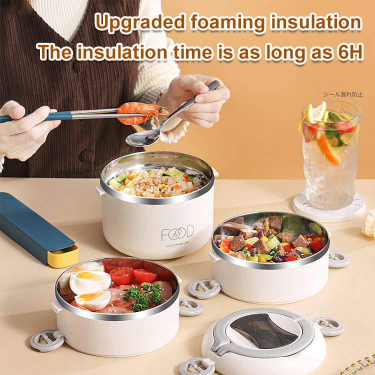 Microwaveable Stainless Steel Extra Long Insulated Lunch Box