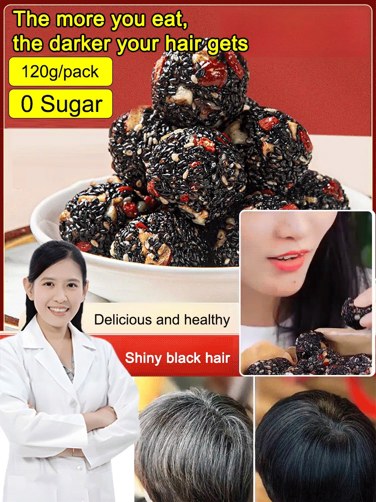 Black Hair Nourishing Walnut Goji Black Sesame Balls