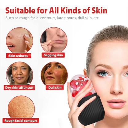 Beauty Salon De-Puffing Ice Massage Roller