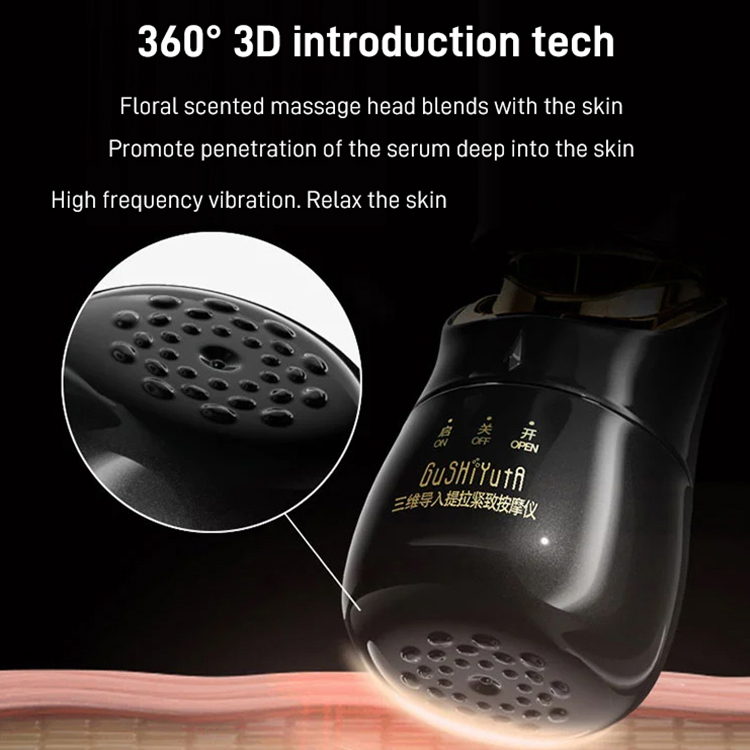Tri-way introduction lifting and firming massage instrument