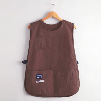 [Waterproof and oil-proof] Fashionable vest-style workwear apron