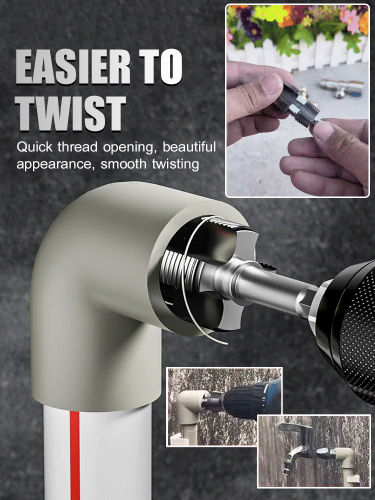 Water pipe inner hole thread opener