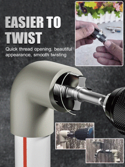 Water pipe inner hole thread opener