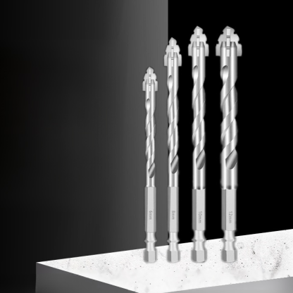 Serrated Ceramic Drill Bit with Four Edges