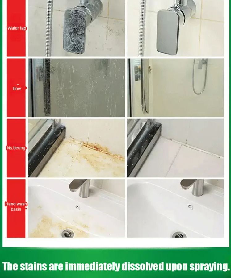 Oxalic acid cleaner for strong decontamination of tiles