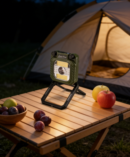 ไฟทำงานฉุกเฉินมือหมุน อเนกประสงค์ - ชาร์จไฟได้เองไม่ต้องใช้ถ่าน - พกพาสะดวก กันน้ำ ทนทาน (ปรับได้ 4 โหมดไฟ)