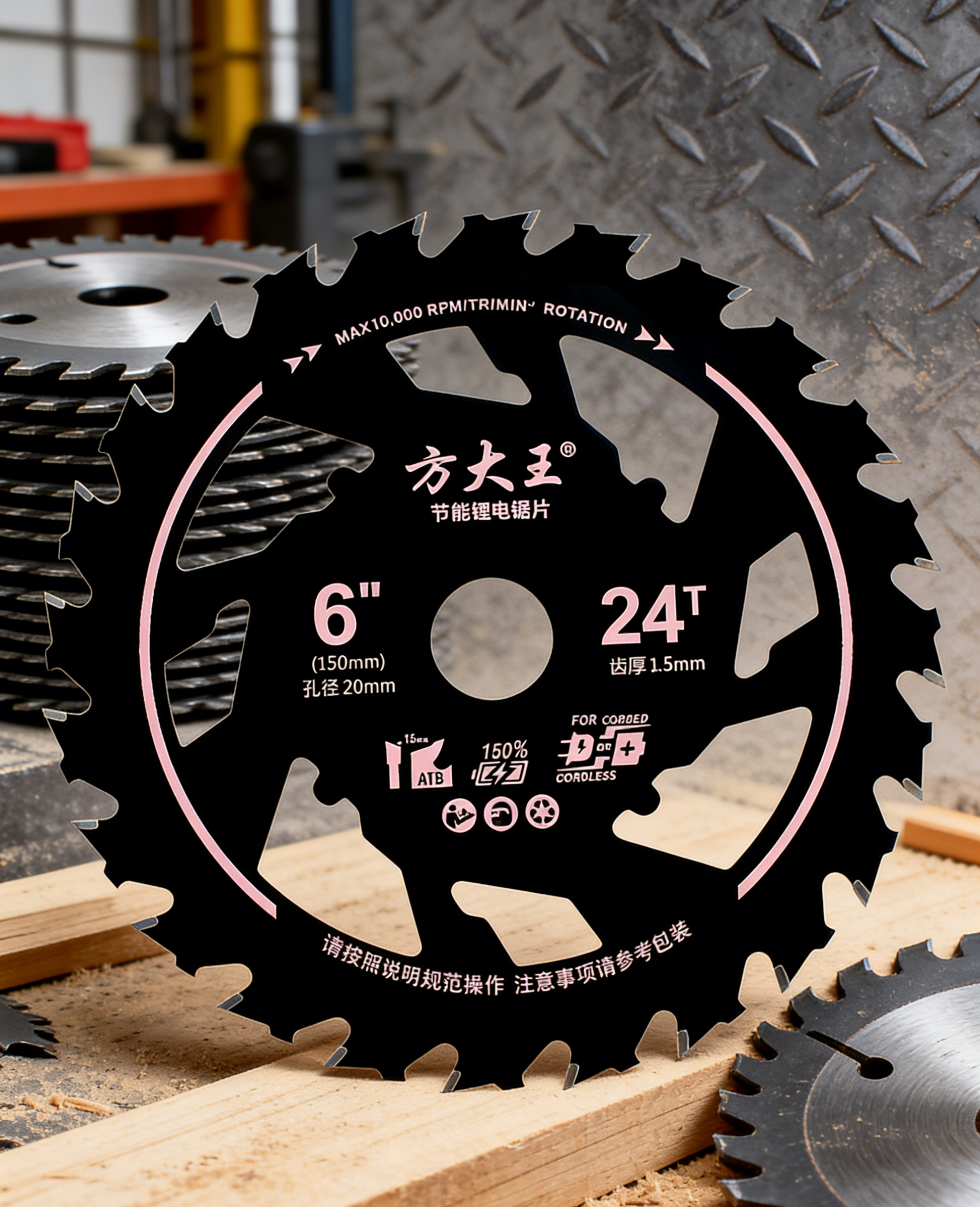 ใบเลื่อย Fangdawang ประหยัดพลังงาน - ทนทาน ตัดเรียบ ไม่ติดขัด ช่วยยืดอายุแบตเตอรี่ เลื่อยไม้ติดตะปูได้สบาย