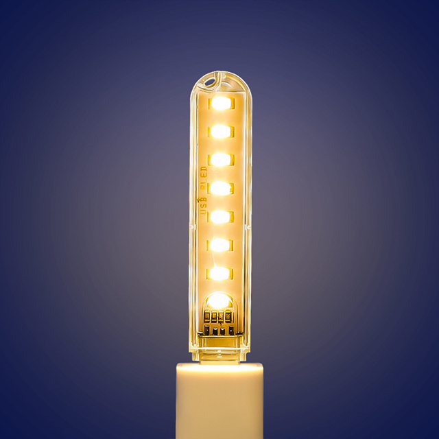 โคมไฟ LED USB พกพาสุดสว่าง เสียบพาวเวอร์แบงค์ได้ | มีให้เลือก 3-24 ดวง