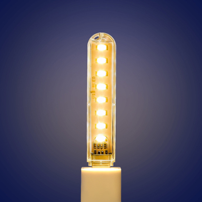 โคมไฟ LED USB พกพาสุดสว่าง เสียบพาวเวอร์แบงค์ได้ | มีให้เลือก 3-24 ดวง