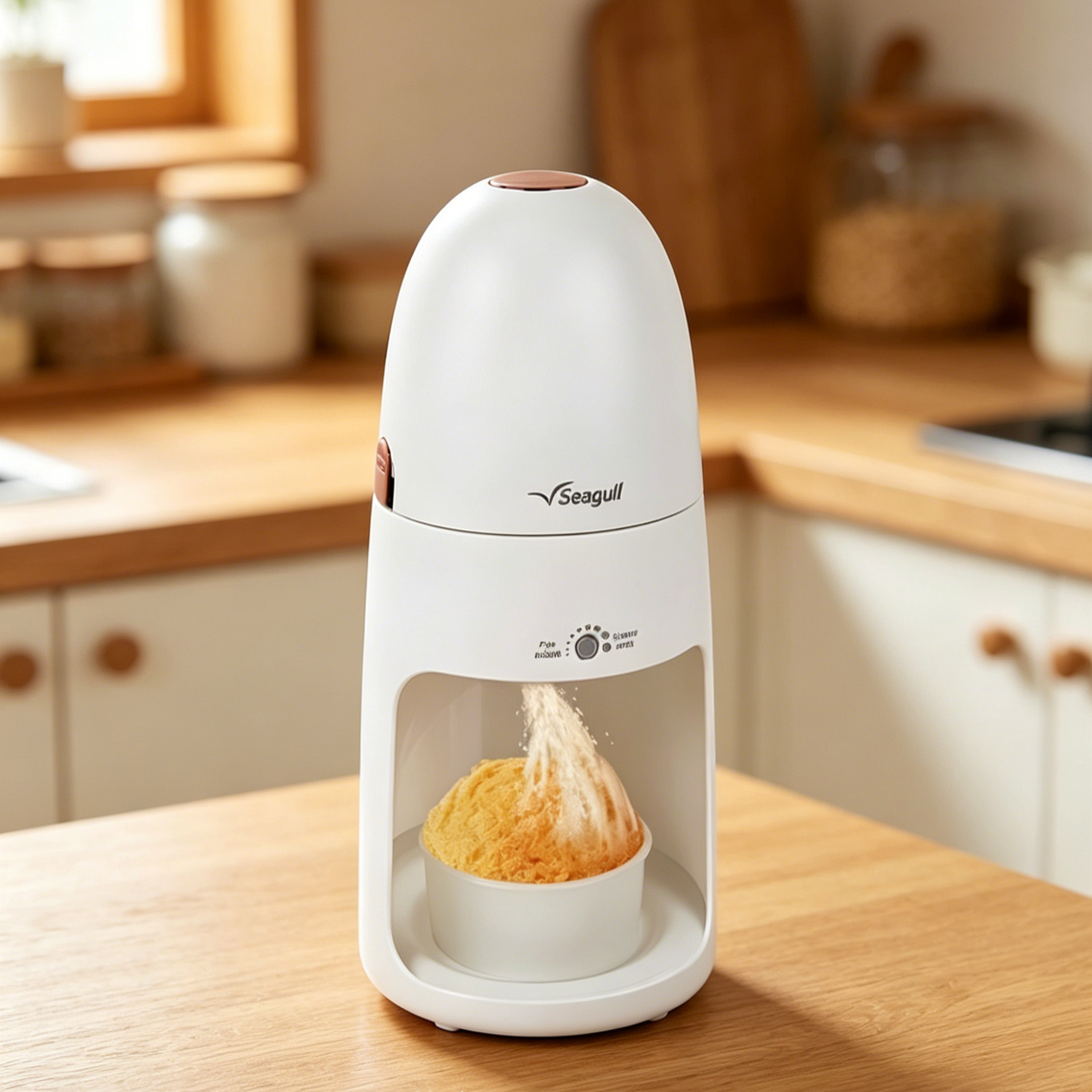 เครื่องทำน้ำแข็งไสพกพา 3 วินาที | เครื่องทำบิงซูไฟฟ้าอัตโนมัติ ปุ่มเดียวบดเนียนนุ่ม ทนทาน ใช้ง่าย