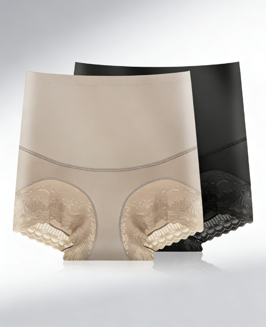 กางเกงในเก็บพุงเอวสูง ไร้ขอบ ผ้าไหมน้ำแข็ง ระบายอากาศ ใส่สบายกระชับสะโพก ไม่ม้วน