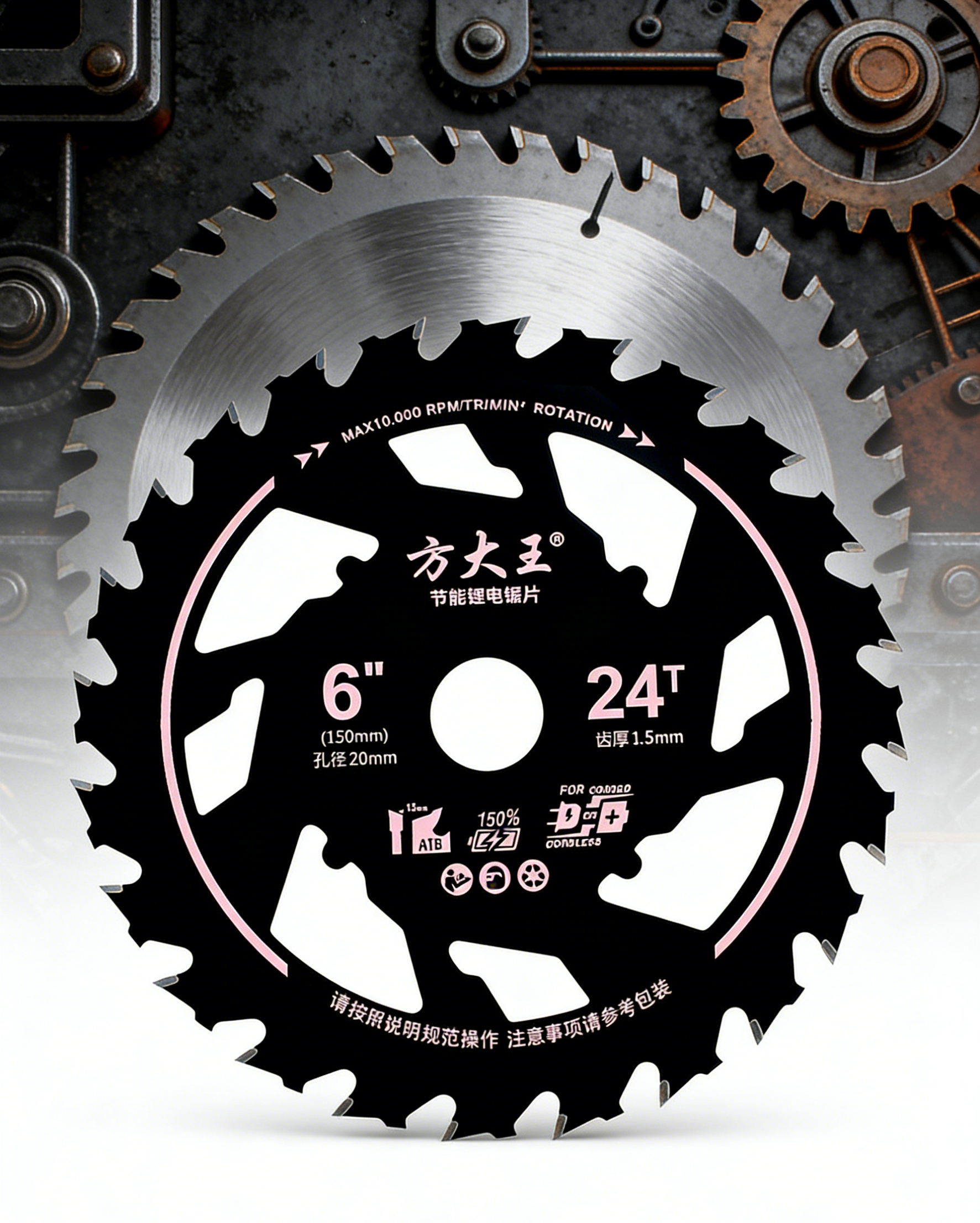 ใบเลื่อย Fangdawang ประหยัดพลังงาน - ทนทาน ตัดเรียบ ไม่ติดขัด ช่วยยืดอายุแบตเตอรี่ เลื่อยไม้ติดตะปูได้สบาย