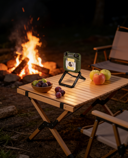 ไฟทำงานฉุกเฉินมือหมุน อเนกประสงค์ - ชาร์จไฟได้เองไม่ต้องใช้ถ่าน - พกพาสะดวก กันน้ำ ทนทาน (ปรับได้ 4 โหมดไฟ)