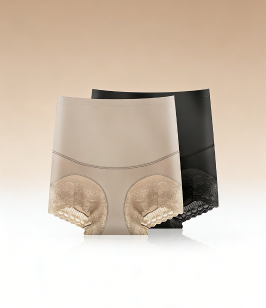 กางเกงในเก็บพุงเอวสูง ไร้ขอบ ผ้าไหมน้ำแข็ง ระบายอากาศ ใส่สบายกระชับสะโพก ไม่ม้วน