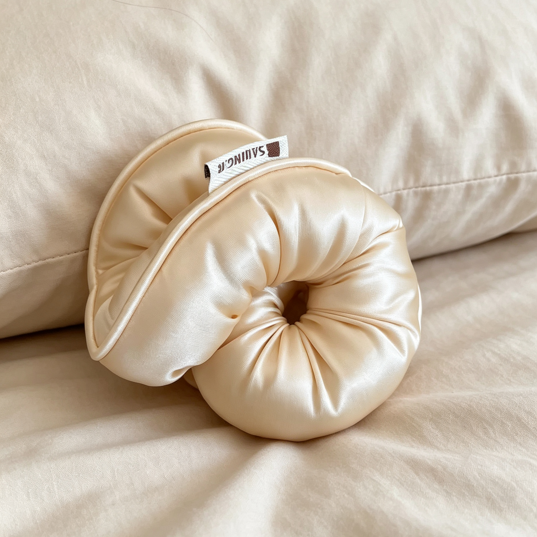 ยางมัดผมโดนัท ยางรัดผมถนอมเส้นผมไซส์จัมโบ้ นุ่มเหมือนหมอน ใส่นอนผมไม่เป็นรอย ไม่ดึงหนังศีรษะ