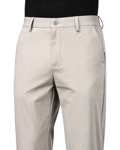 กางเกงสแล็คชาย ผ้าไอซ์ซิลค์ (Ice Silk) ยืดหยุ่นพิเศษ เย็นสบาย 0 องศา | ทรงกระบอกเล็ก ไม่ต้องรีด ระบายอากาศได้ดี