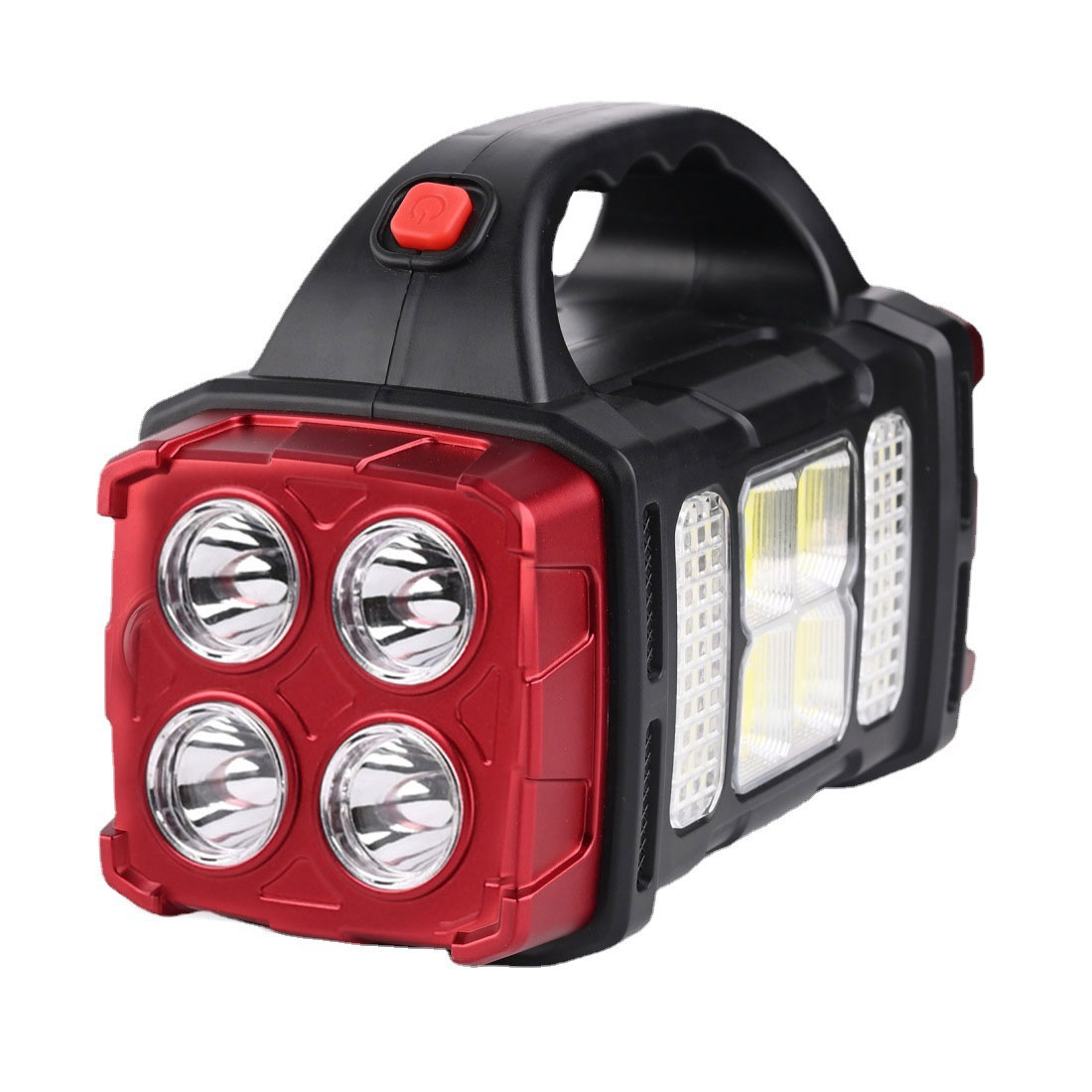 ไฟฉายสปอร์ตไลท์ King Kong 8 ตา 3 ไฟ - สว่างแรงพิเศษ ชาร์จโซลาร์เซลล์ กันน้ำ ทนทานระดับกองทัพ