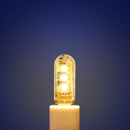 โคมไฟ LED USB พกพาสุดสว่าง เสียบพาวเวอร์แบงค์ได้ | มีให้เลือก 3-24 ดวง