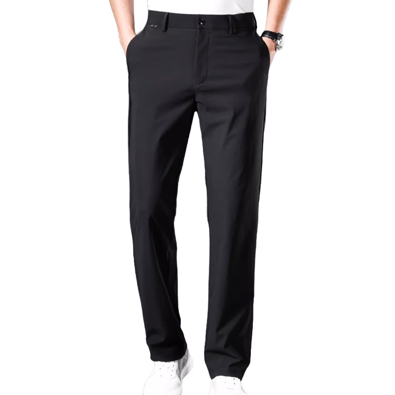 กางเกงสแล็คชาย ผ้าไอซ์ซิลค์ (Ice Silk) ยืดหยุ่นพิเศษ เย็นสบาย 0 องศา | ทรงกระบอกเล็ก ไม่ต้องรีด ระบายอากาศได้ดี