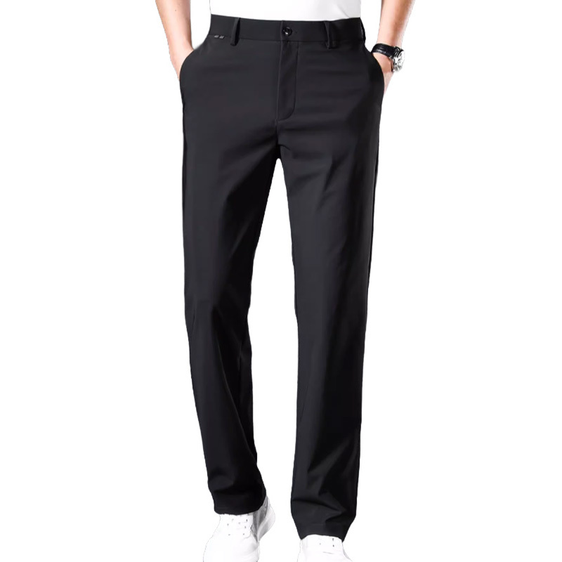 กางเกงสแล็คชาย ผ้าไอซ์ซิลค์ (Ice Silk) ยืดหยุ่นพิเศษ เย็นสบาย 0 องศา | ทรงกระบอกเล็ก ไม่ต้องรีด ระบายอากาศได้ดี