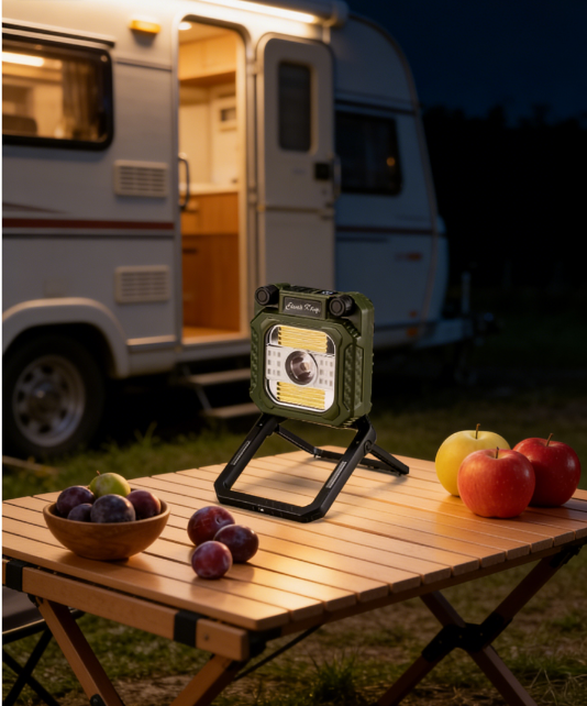 ไฟทำงานฉุกเฉินมือหมุน อเนกประสงค์ - ชาร์จไฟได้เองไม่ต้องใช้ถ่าน - พกพาสะดวก กันน้ำ ทนทาน (ปรับได้ 4 โหมดไฟ)