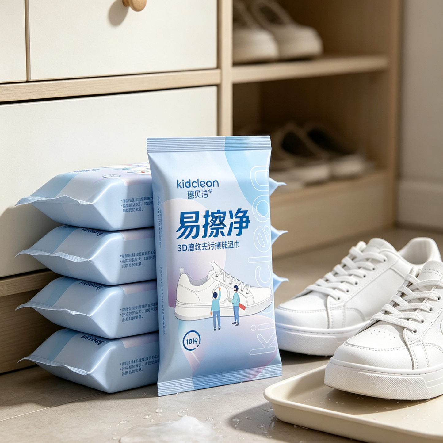 ทิชชู่เปียกเช็ดรองเท้า 3D | ขจัดคราบฝังลึก ไม่ต้องซัก | นวัตกรรมใหม่