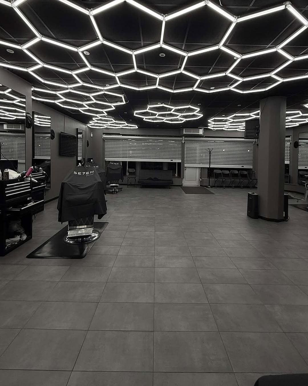 {"default":"custom hexagon lighting setup in barbershop"}
