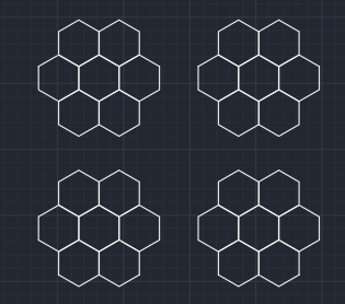 【Customize Case】7grid hex light*4