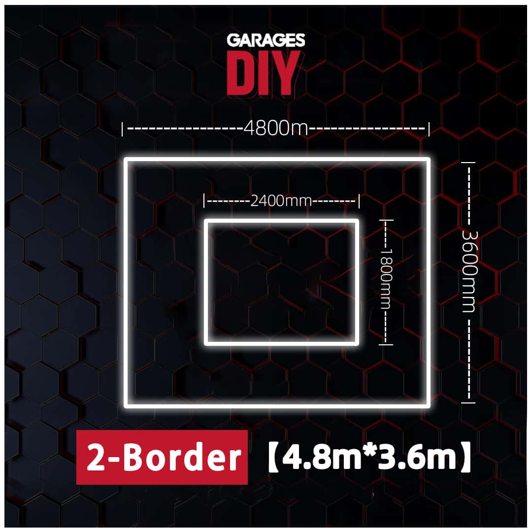 GaragesDIY soft and even rectangular LED ceiling light for calming yoga sessions