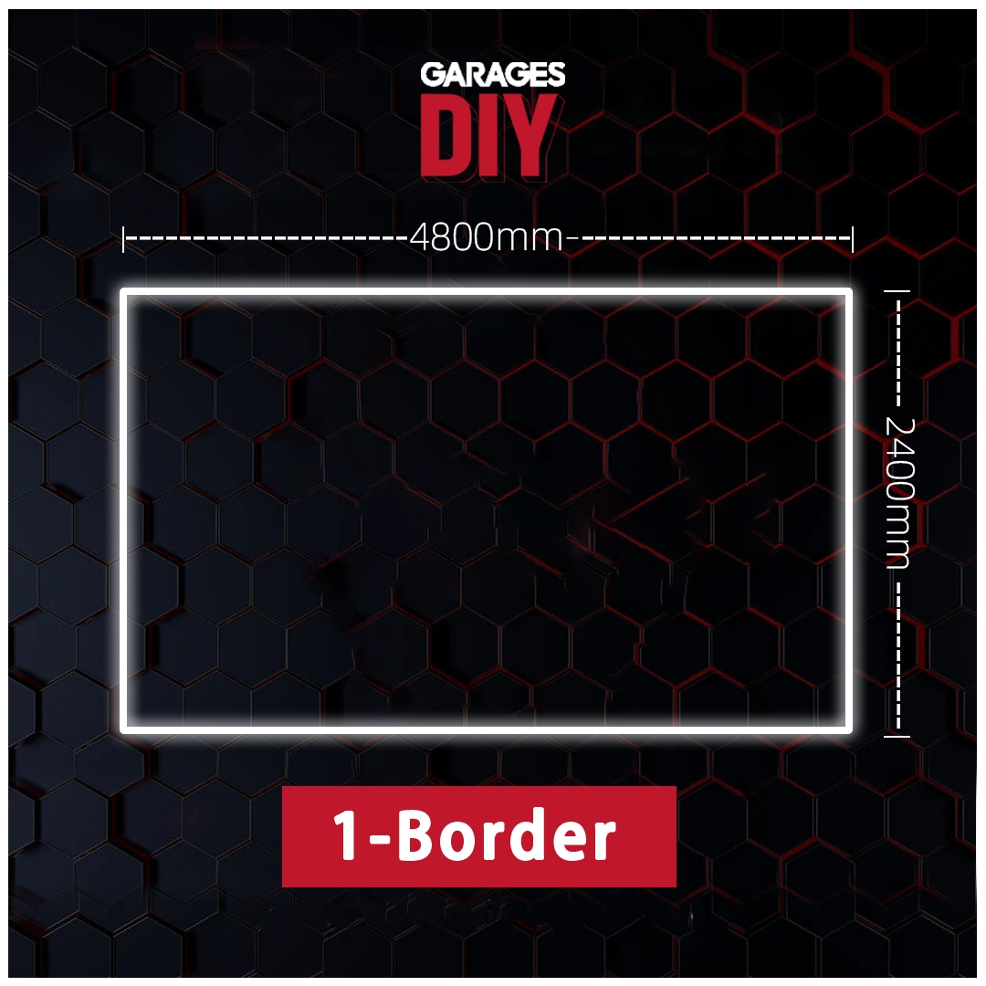 1Border Hexagon Lighting【4800*2400mm/15.8*7.9ft】
