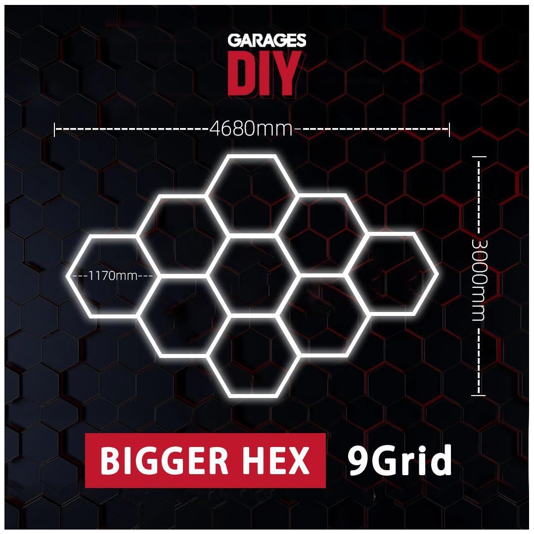 【Bigger Hex】9Grid Hexagon Lighting【4680*3000mm/15.3*10ft】
