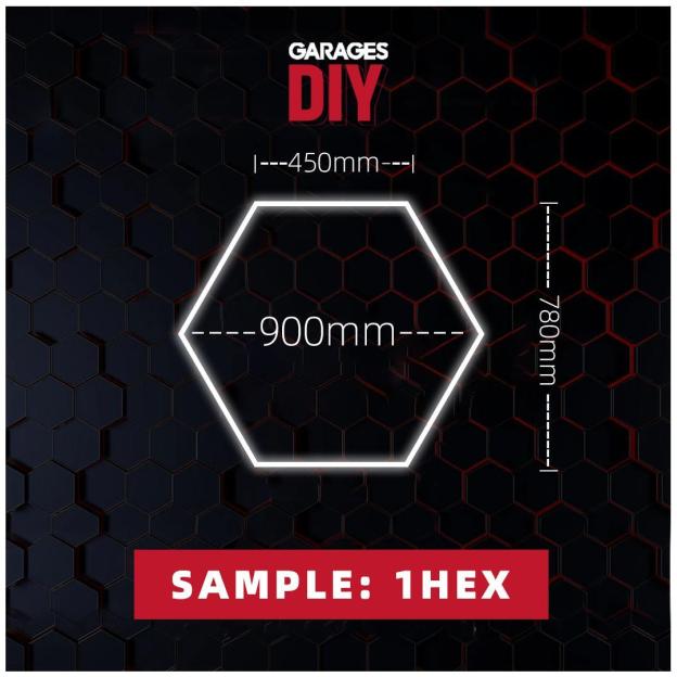 [SAMPLE Choose] 1Grid Hexagon Lighting【900*780mm/3*2.6ft】