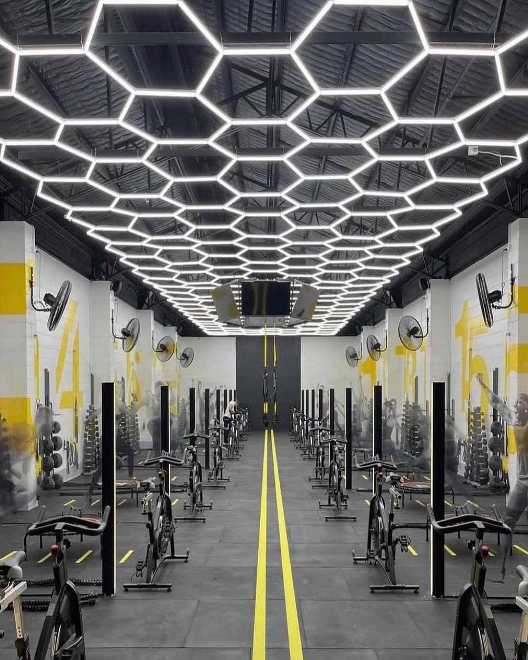 {"default":"custom hexagon lighting installation case study in real GYM space"}

