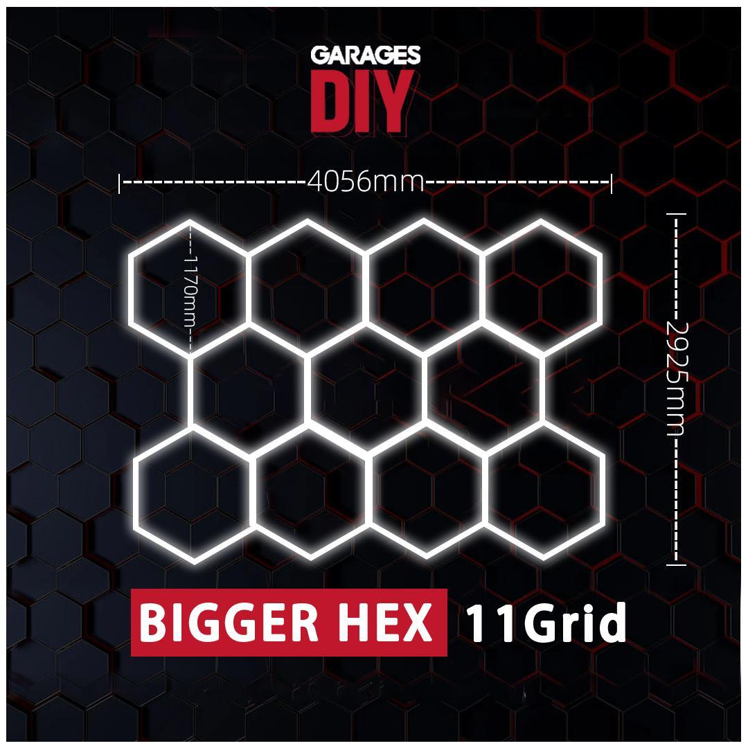 【Bigger Hex】11Grid Hexagon Lighting【4056*2925mm/13.3*9.6t】