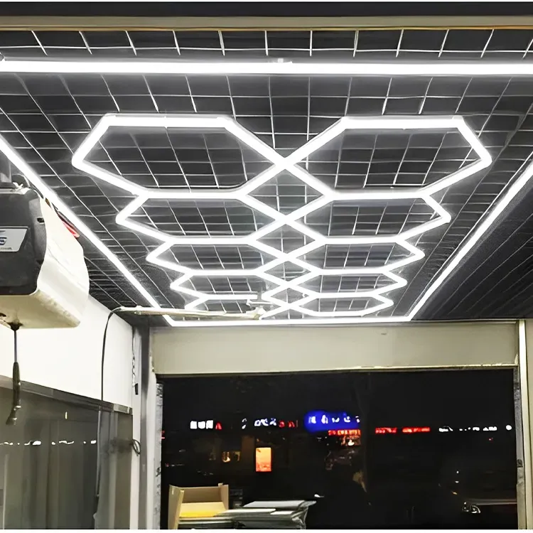 10Grid With Border System Hexagon Lighting【4800*2400mm/15.8*7.9ft】