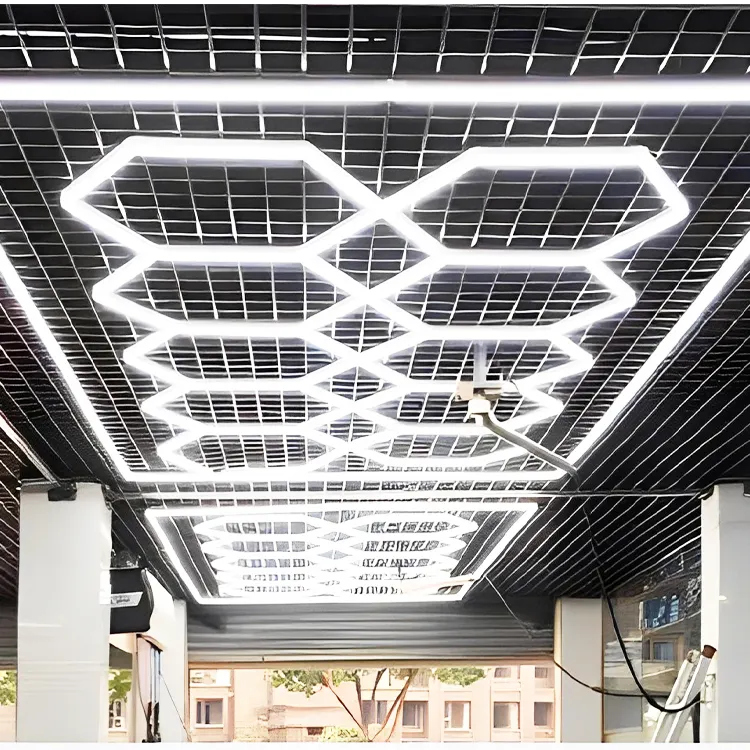 10Grid With Border System Hexagon Lighting【4800*2400mm/15.8*7.9ft】