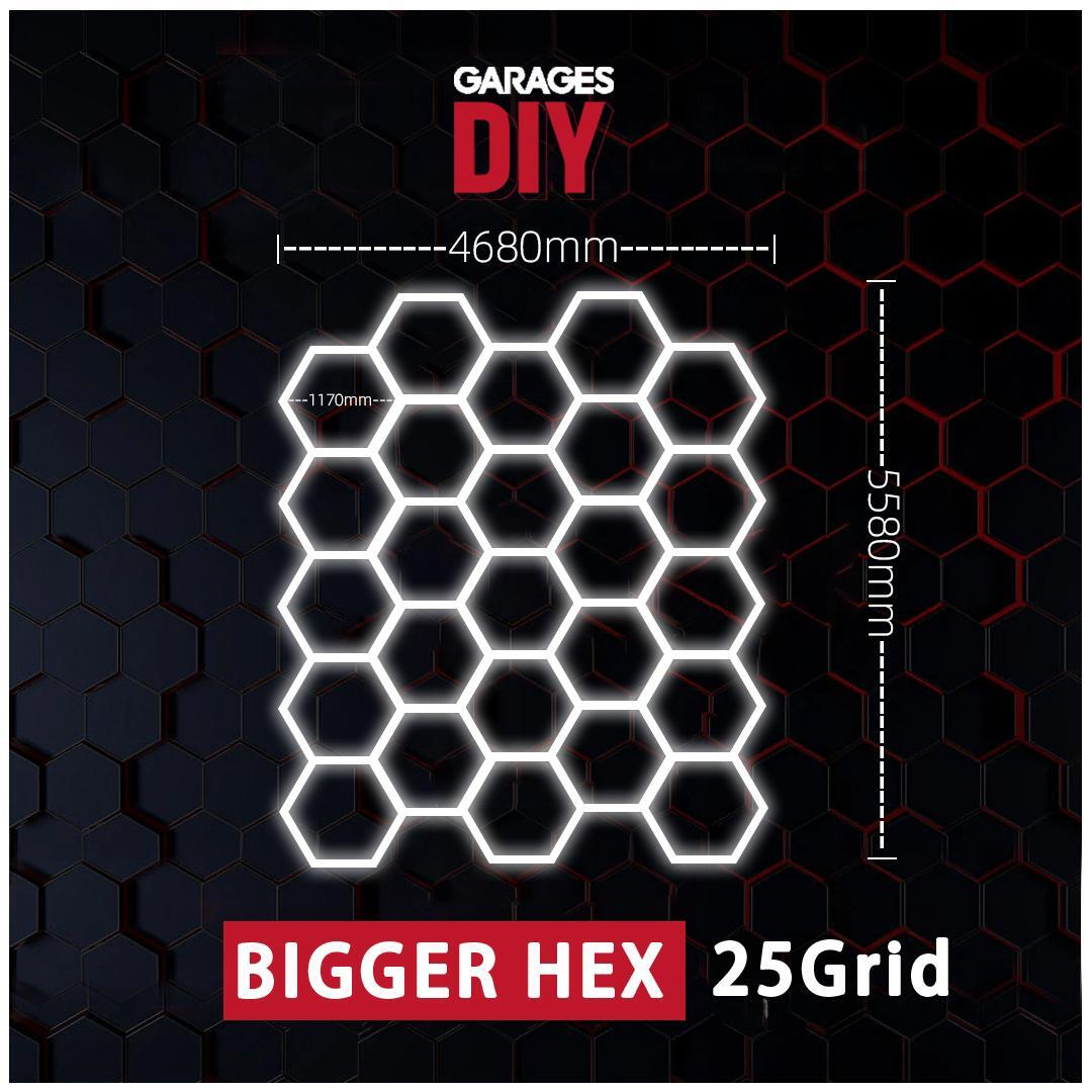 【Bigger Hex】25Grid Hexagon Lighting【4680*5580mm/15.4*18.3ft】